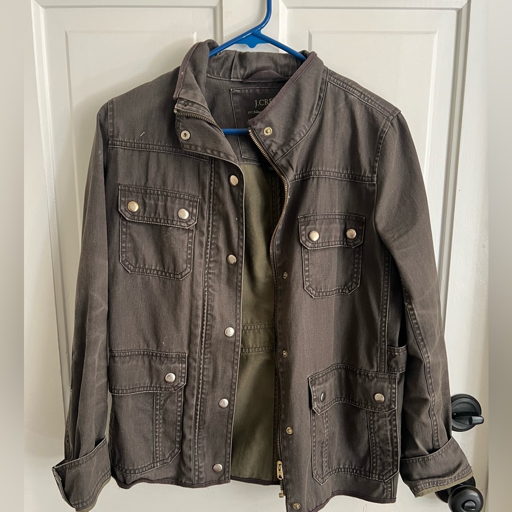 JCrew Utility Jacket Olive